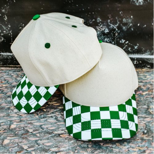 Green Checkered Hat