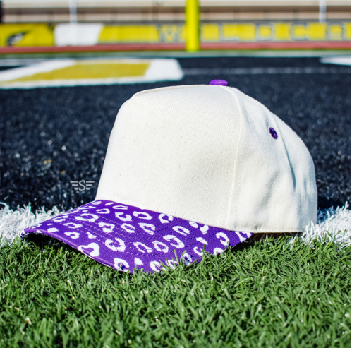 Purple Leopard Hat